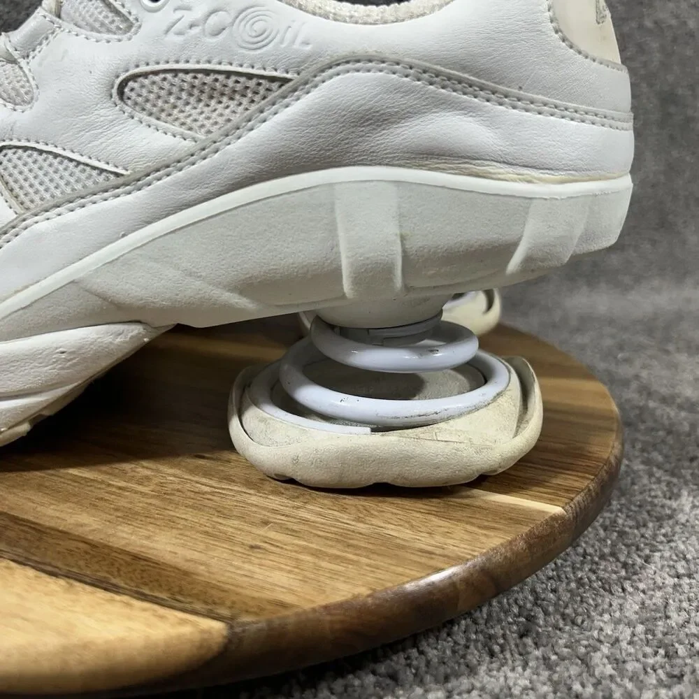 Z-Coil Freedom Classic Mens Sz 10 White Coil Spring Heel Therapeutic Shoes Used